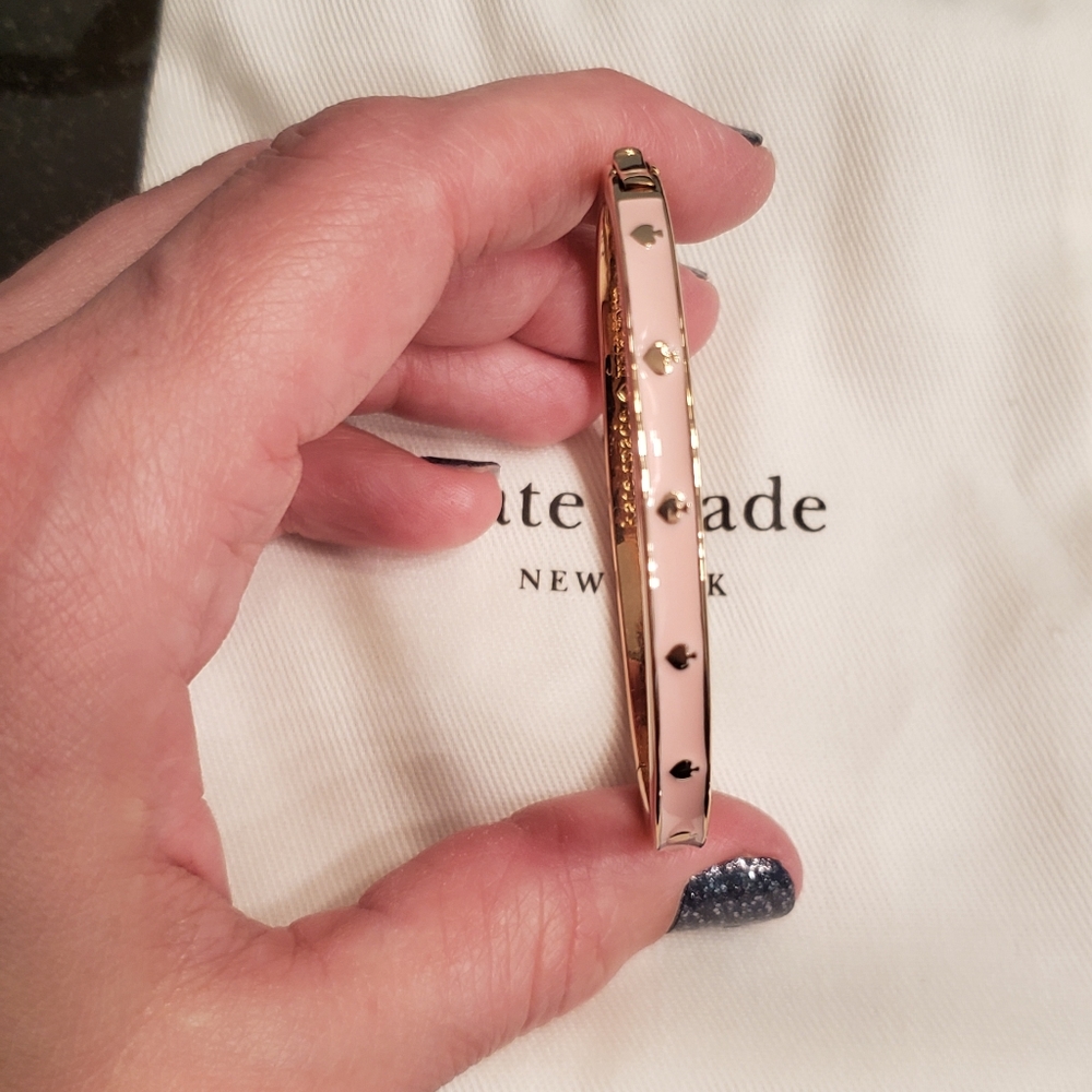 KATE SPADE pjnk and Goldstone bangle bracelet